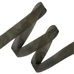 Окантовочная лента-бейка, цвет Тёмно-Серый 22мм (на отрез)  в Геленджике