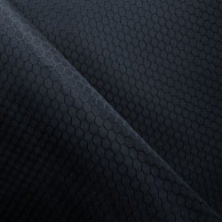Ткань Оксфорд 300D PU Рип-Стоп СОТЫ, цвет Черный (на отрез)  в Геленджике