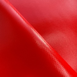 Тентовый материал ПВХ 600 гр/м2 плотная, Красный (Ширина 150см), на отрез  в Геленджике, 600 г/м2, 1189 руб