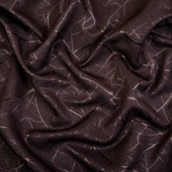 Ткань Блэкаут для штор &quot;Ледовое тиснение цвет Темно-Коричневый&quot; (на отрез)  в Геленджике