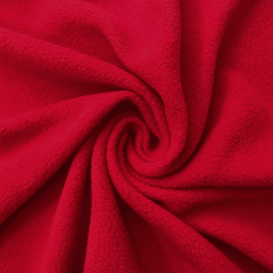 Флис Односторонний 130 гр/м2, цвет Красный (на отрез)  в Геленджике