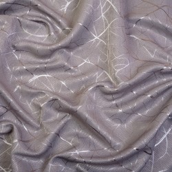 Ткань Блэкаут для штор светозатемняющая 75% &quot;Ледовое тиснение цвет Серый&quot; (на отрез)  в Геленджике
