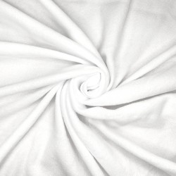 Флис Односторонний 130 гр/м2, цвет Белый (на отрез)  в Геленджике