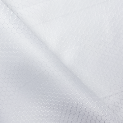 Ткань Оксфорд 300D PU Рип-Стоп СОТЫ, цвет Белый (на отрез)  в Геленджике