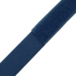 Контактная лента 25мм цвет Синий (велькро-липучка, на отрез)  в Геленджике
