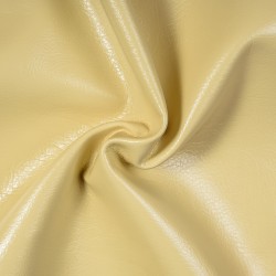 Ткань Дерматин (Кожзам) для мебели, цвет Кремовый (на отрез)  в Геленджике