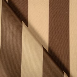 Ткань Оксфорд 300D PU, Бежево-Коричневая полоска (на отрез)  в Геленджике