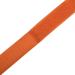 Контактная лента 25мм цвет Оранжевый (велькро-липучка, на отрез)  в Геленджике