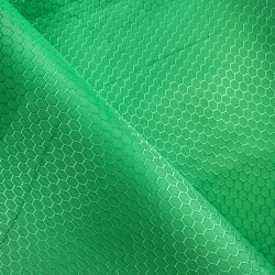 Ткань Оксфорд 300D PU Рип-Стоп СОТЫ, цвет Зелёный (на отрез)  в Геленджике