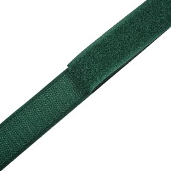 Контактная лента 25мм цвет Зелёный (велькро-липучка, на отрез)  в Геленджике