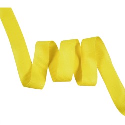 Окантовочная лента-бейка, цвет Жёлтый 22мм (на отрез)  в Геленджике