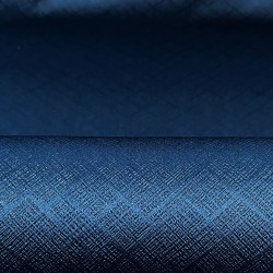 Ткань Блэкаут для штор светозатемняющая 100% &quot;Орнамент Синий&quot; (на отрез)  в Геленджике